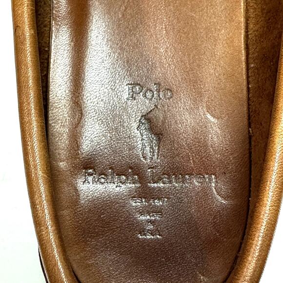 EUC Ralph Lauren x Allen Edmonds Tan Moorland Concord Loafer Bench Made USA 9.5 - Picture 11 of 16